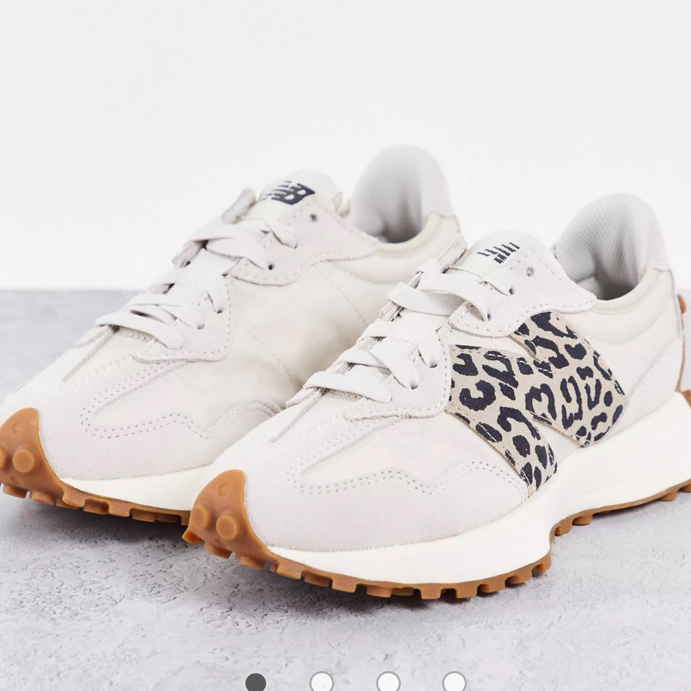 NIB women’s new balance 327 leopard